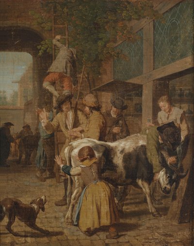 Cattle Market by Jan Josef the Elder Horemans